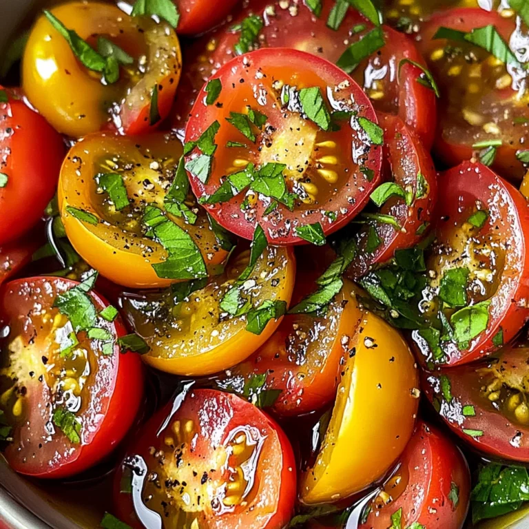 Zesty Marinated Tomatoes